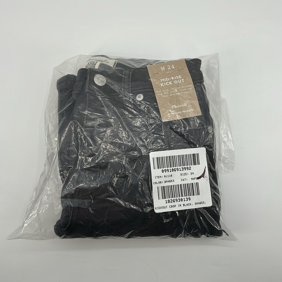 Madewell Kick Out Crop Jeans in Starkey Wash size 24 NWT NJ110 - Picture 13 of 14